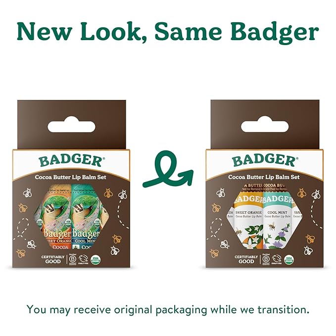Badger - Cocoa Butter Lip Balm oz