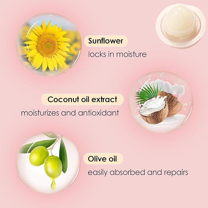 KISSIO Lip Balm,Peach Lip Balm,Lip Care oz(01#Peach)