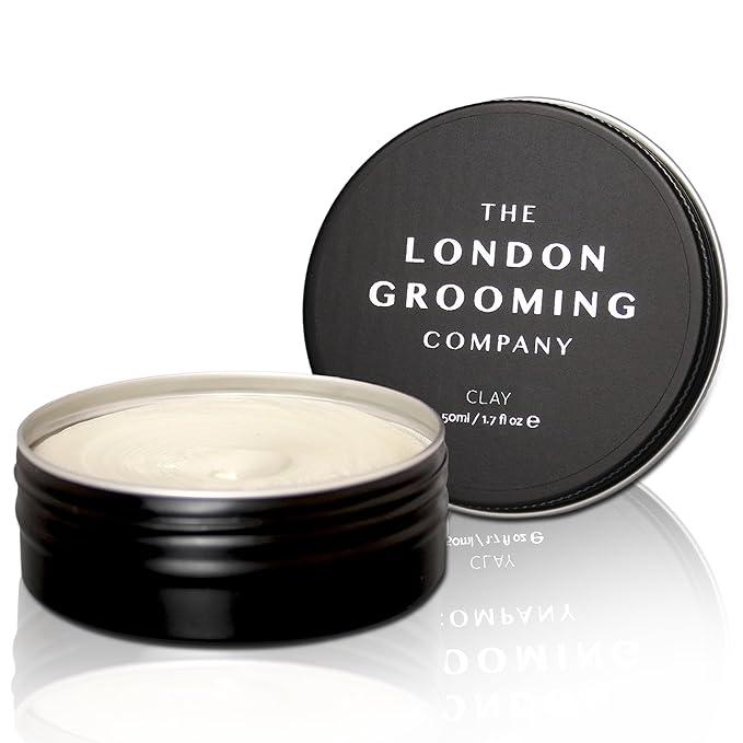 The London Grooming Company Hair Clay for Men - Firm, Matte, All-Day Hold | Easy Wash Out | 1.7 Fl Oz (50ml)
