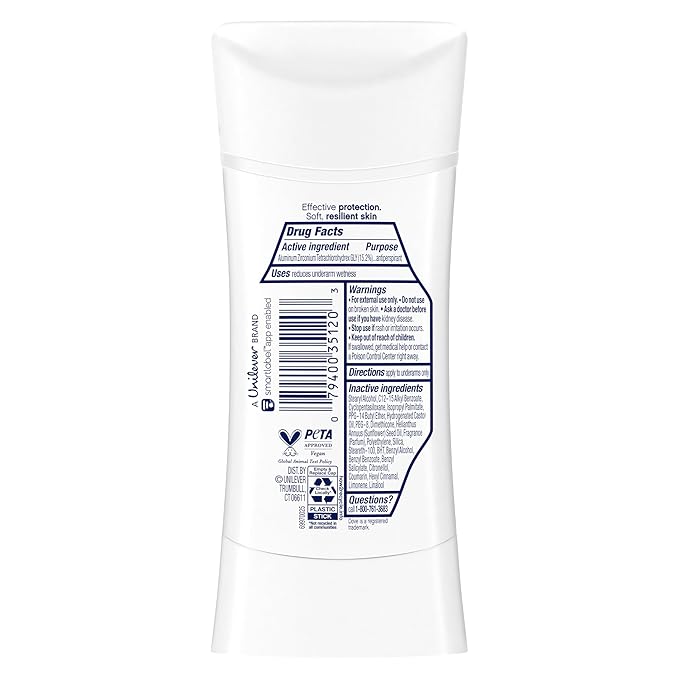 Dove Advanced Care Antiperspirant Deodorant Stick Shea Butter 4 ct with Pro ceramide technology for helping skin barrier repair after shaving 72 hour odor control sweat protection stick 2.6 oz