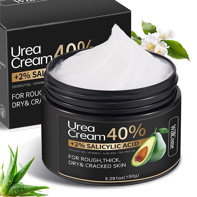 Urea Cream 40 Percent for Feet Maximum Strength Plus Salicylic Acid 2%,Foot Cream for Dry Cracked Heels Feet Hands, Foot Callus Remover Gel,Urea Foot Repair Lotion,Health Care for Women&Men,150g