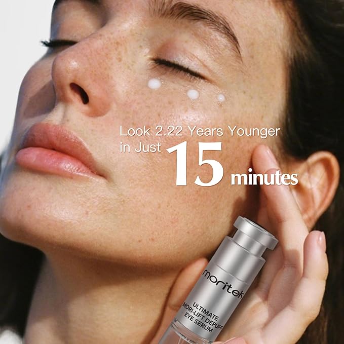 MORITEK Deep Anti-Aging Wrinkle Remover & Eye Serum instantly reduces the appearance of under-eye bags, puffiness, dark circles, wrinkles, fine lines, and crow's feet