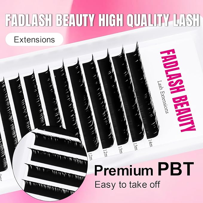 Lash Extension 0.15 J Curl Classic Lash Extensions 8-14mm Mixed Tray Soft Matte Dark Eyelash Extension Professional Supplies for Eyelash Techs(0.15-J,8-14mm)