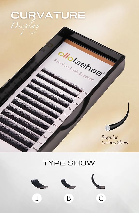 Bottom Lash Extension B C J Curl Mix4-10mm 0.03 0.05 0.07 0.10 0.15 thickness Black Color Super Matte Bottom Lash Extensions, Professional Supplies for Lash Techs (Bottom-J-0.03, 5-10mm)
