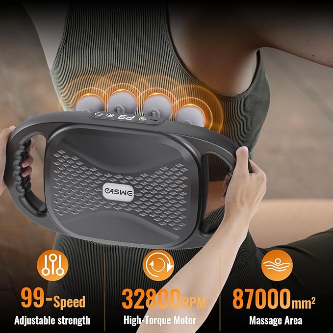 20-Head Massage Gun, Electric Deep Tissue Body Massager, Professional Muscle Massager Tool for Easing Shoulder, Back, Neck, Legs, 9 Modes / 99 Speeds, Massage Gifts for Women, Men (20-Head)