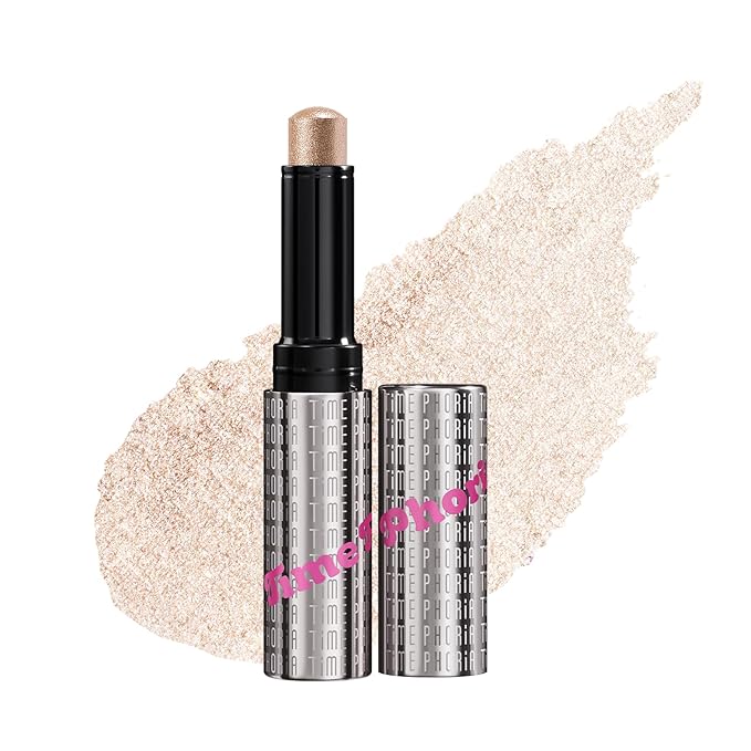 Illumina Jelly Eyeshadow Stick, 001 Moonshell-Light Champagne, High-Impact Sparkle Finish, Cream Texture with Cooling Feel, Long-Lasting Crease-Proof Smudgeproof Eye Shine, Easy Application
