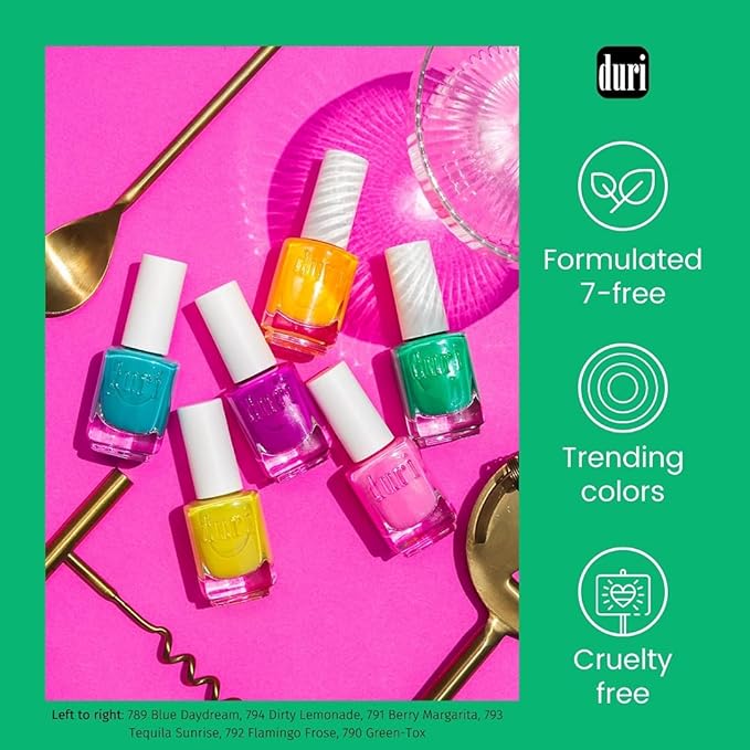 duri Nail Polish, 777 Hunting for Love, Purple, Full Coverage, Glossy Finish, 0.45 Fl Oz