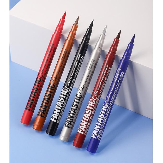 Brown Liquid Eyeliner Waterproof Brown Eyeliner Pencil Smudgeproof Long Lasting Hypoallergenic brown Felt Tip eyeliner (09#)