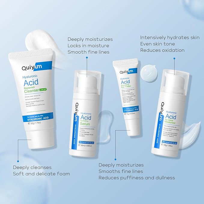 Skin Care Set, Hyaluronic Acid Travel Hydrating