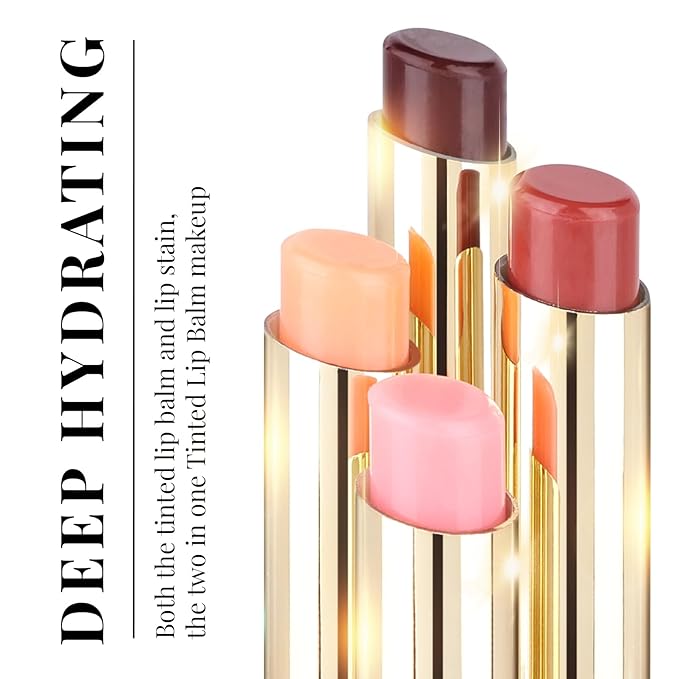 KYDA Tinted Lip Balm, Hydrating Sheer Lips,