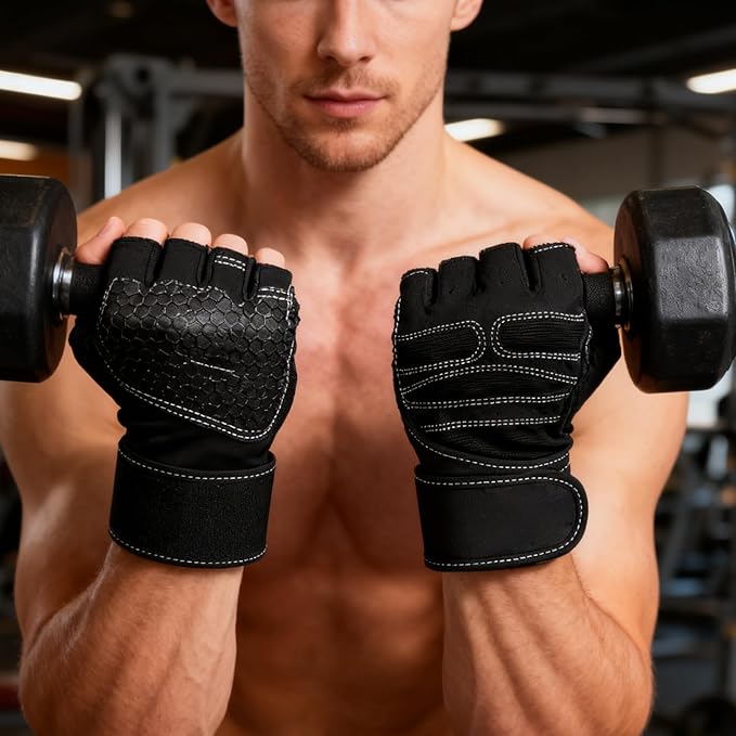 Workout Gloves for Men & Women - Breathable Weight Lifting Gloves for Gym, Weightlifting, Cross Training, Pull-Ups,