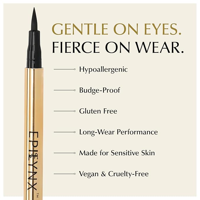 Liquid Eyeliner - Hypoallergenic Eyeliner with Fine Brush Tip, Long-Lasting Waterproof Eye Liner - Cruelty-Free, Vegan, Hypoallergenic, Gluten-Free, Smooth Liquid Eye Liner, Shimmer Spring Green 2mL