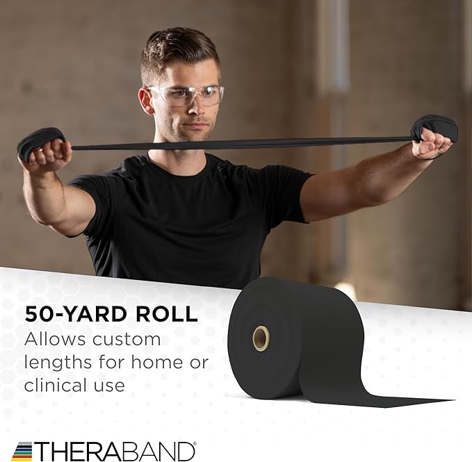 THERABAND Resistance Band, Special Heavy, 50-Yard Roll, Elastic Band for Exercise
