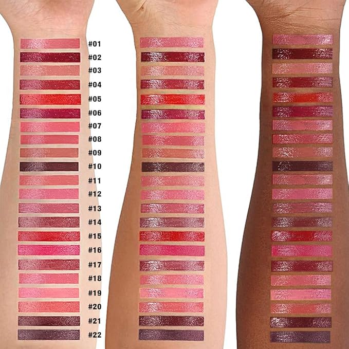 Kaely Longwear No-Budge Lipstick for Women, Highly Pigmented Liquid Lip Color Makeup, Non-Transfer Lip Gloss Stain Waterproof Smudge Proof 24 Hour, Instant Shine, Vegan & Cruelty-Free, 08 PEPPY