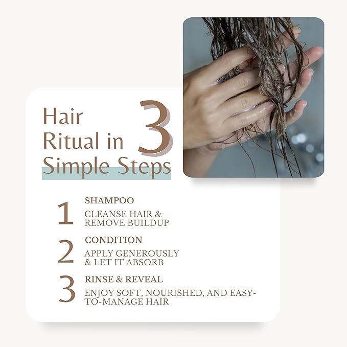 Edenika Botanicals Rosemary Oil Conditioner Treatment with Biotin for Thinning Hair, Anti-Hair Loss, Detangling, Nourishing & Strengthening, Women & Men, Sulfate-Free, Organic, 16 fl oz