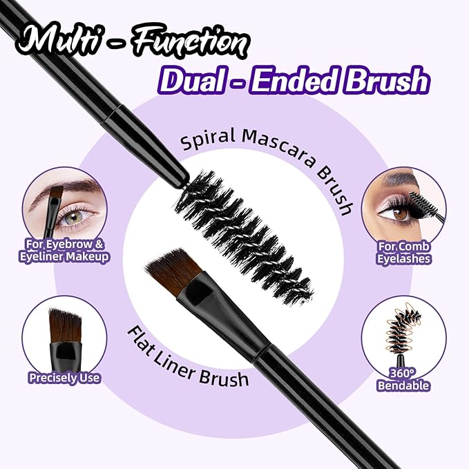 B&Q Fluffy Lash Clusters Kit 200D Mixed Volume Lash Clusters 10-18mm Individual Lashes Kit Salon-style Dramatic Thick eyelash extension 280pcs Suitable for Beginners Makeup at Home(KIT-200D)