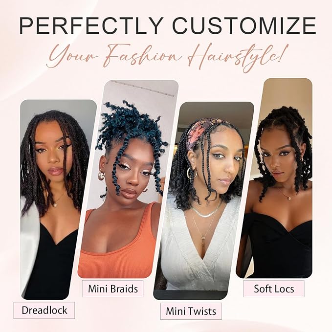 Afro Kinkys Bulk Human Hair for Twists 30g/Pack, Afro Kinky-Curly Human Hair Bulk Hair For Dreadlocks Extensions Bulk Human Braiding Hair Afro Kinky Twist Extensions Afro Kinky Curly (8 Inch)