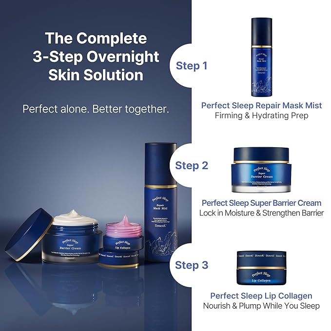 DaseuL’ Perfect Sleep Super Barrier Cream 1.69fl.oz, Dense Ceramide Sleep Balm for Strengthening Skin Barrier, Soothing Irritation & Restoring Hydration Overnight Korean Facial Moisturizer