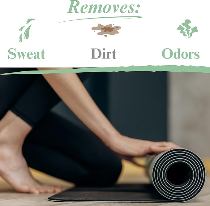 Black Diamond Stoneworks Yoga Mat Cleaner: USDA Certified BIOBASED- Essential Oils, Safe for All Type of Materials, Exercise, Pilates, or Workout Mats. (1-Gallon)
