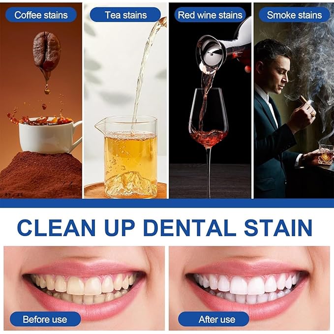 Teeth Whitening Pen (6 Pack) Professionally Stain Removal Teeth Whitening Gel Formula,No Sensitivity, Enamel Safe, Travel-Friendly Teeth Whitening Gel Pen, Gentle Formula