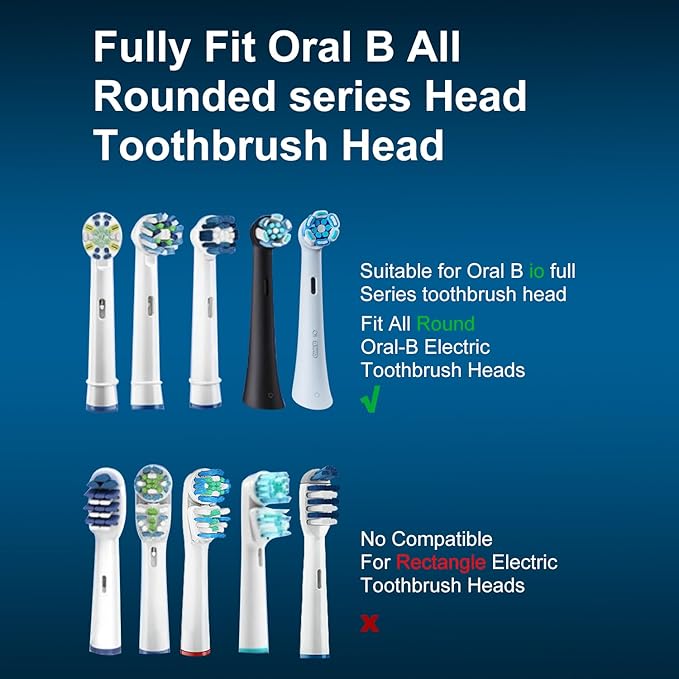 6 Pack Toothbrush Dustproof Cover Compatible with Oral B iO Ultimate Clean Gentle Care Replacment Heads and iO Series 3 4 5 6 7 7G 8 9 Electric Toothbrush, (Transparent+Rose)