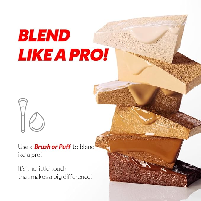 [*Mini Size*] TIRTIR Mask Fit Red Foundation | 72H Lasting Skin-Fit Korean Makeup with Skin-fit Satin Finish & Wide Shade Range, #13N Fair Ivory, 0.34oz