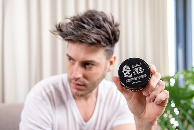 Billy Jealousy Headlock Hair Molding Cream, Hair Styling Cream for Men with Strong All-Day Hold, Natural Matte Finish Styling Agent for All Lengths, 3 Ounce