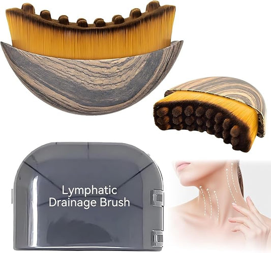 New Lymphatic Contour Face Brush,Lymphatic Drainage Massager for Face for Jawline, Chin & Facial Sculpting Designed to Fit Precisely and Relieve Fatigue
