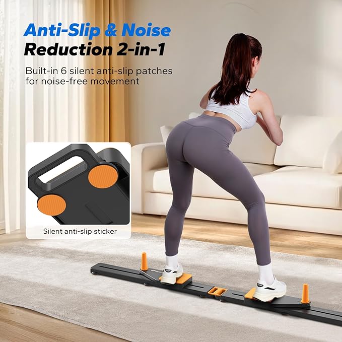 MERACH Pilates Board, Multifunctional Abdominal Plate, Detachable Ab Trainer Machine with Anti-Slip Design, Portable Pilates Reformer for Core Workouts, Home Gym Equipment for Women