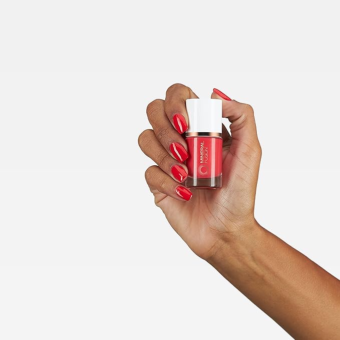 Mineral Fusion Nail Polish, Bright Red, Fast 'N Fabulous Fast ‘n Fabulous 0.33 Fl Oz (Pack of 1)