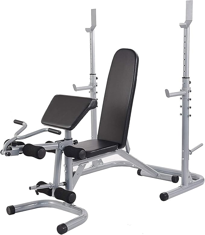 BalanceFrom RS 60 Multifunctional Workout Station Adjustable Olympic 800-Pound Capacity,