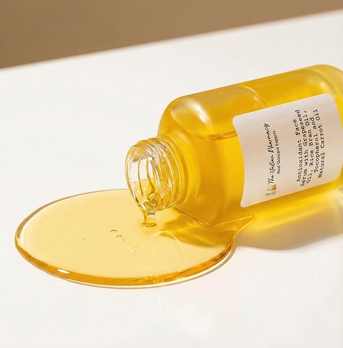 The Italian Pharmacy Healthy Radiance Vitamin E Face Serum with Grapeseed Oil - Nourishing & Brightening Formula
