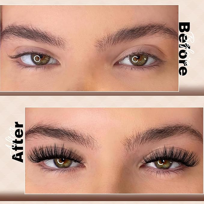 JMS&JMS Lash Clusters Fluffy 80D 100D Individual Lashes D Curl Cluster Eyelash Extensions 10-18mm DIY Lash Extension Volume Thick Eyelash Clusters