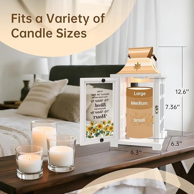 Sister in Law Gifts, Gifts for Sister in Law Birthday Christmas Mother's Day Wedding Gifts – Candle Warmer Lamp with Timer, Wax Melter Lamp