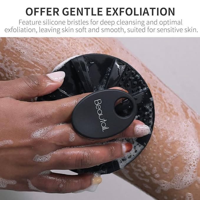 Silicone body scrubber shower bath