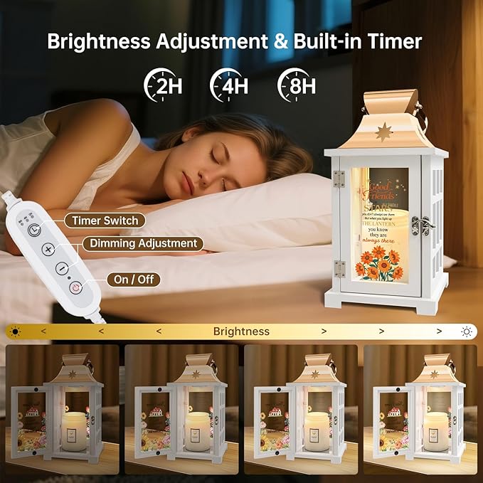 Best Friend Birthday Gifts for Women - Candle Warmer Lamp with Timer Dimmer,Birthday Gifts for Women Mom Sister,House Warming Gifts,Wax Warmer for Scented Wax Jar Candles