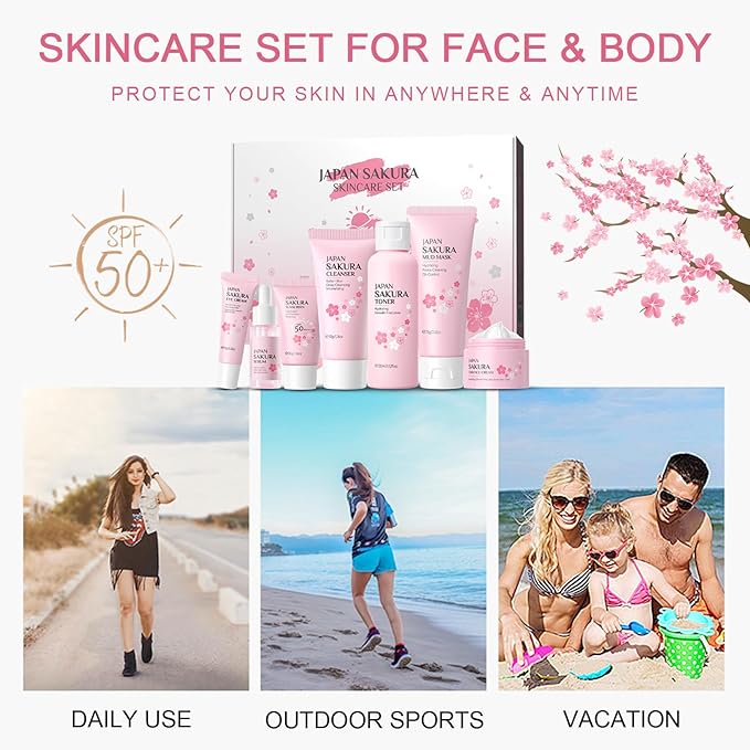 Skin Care Set JAPAN-SAKURA Women Beauty