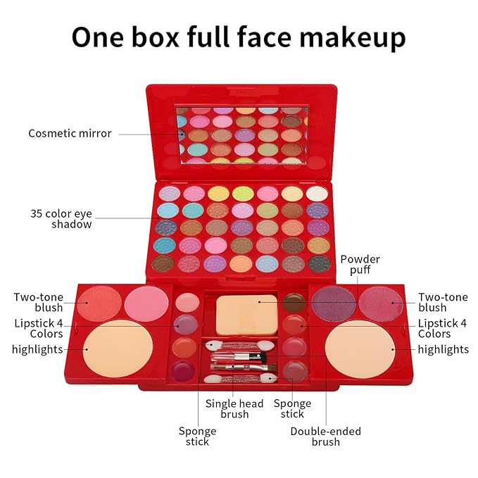 All-in-One Makeup Gift Set Travel Makeup