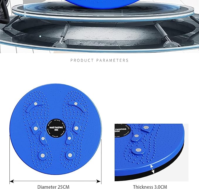 Body-Sculpting Ab Rotating Twisting Waist Disc Body Sculpting 8 Magnets 9.8 inches 9.8"/25CM