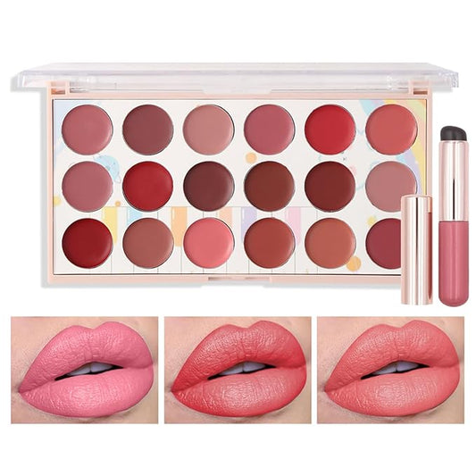 Long-Lasting Hydrating Lipgloss Makeup Sets for Girls and Women Waterproof Non-Sticky Lip Gloss Lip Stain Lipcolor with Soft Brush - Teen Girl Gifts Trendy Stuff and Instant Shine