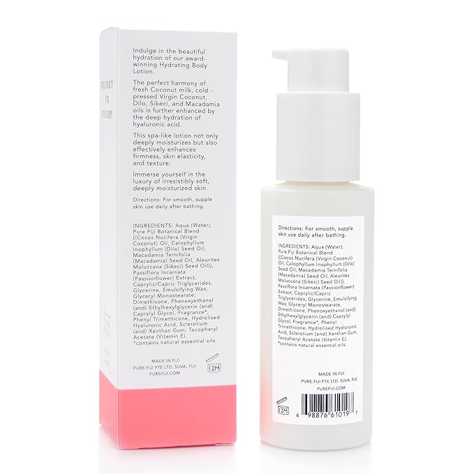 PURE FIJI Hydrating Body Lotion Travel Size, Orange Blossom (3oz/90ml)