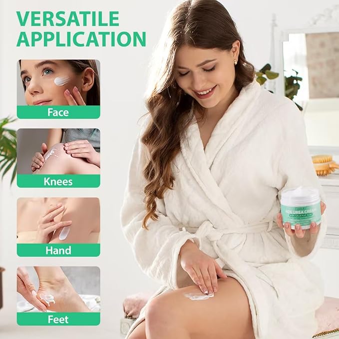 Urea Cream 40 Percent, 40% Urea Cream Plus 2% Salicylic Acid for Feet Maximum Strength, Deeply Moisturize, Repair Dry, Cracked, Rough Skin of Heel, Elbow and Knee, Foot Cream and Hand Cream