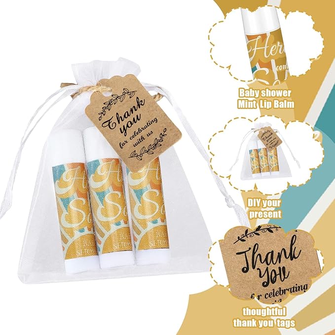 Demissle 50 Pcs Baby Shower Lip Souvenirs(Colorful