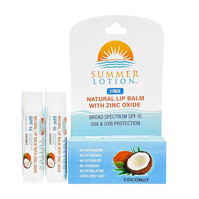Natural Lip Balm with Zinc Oxide