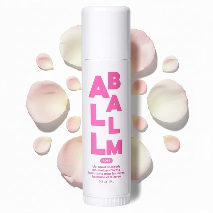 Zizia Rose Multi Balm Stick – Moisturizing and Hydrating Stick for Lips, Hands & Body – with Shea Butter, Jojoba Oil, Aloe Vera, Calendula – Beauty Moisturizer - Travel Essentials - 0.5 oz