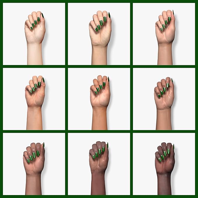 Double Rhythm 15ML Gel Nail Polish Pure Sheer Same Color Same Bottle Soak Off Gel Polish Art Manicure Salon DIY at Home for Women (Dark Green-A1287)