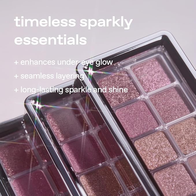 glow anime eyeshadow palette #fullmoon | 12‑color high‑pigment multi‑finish palette | wearable timeless sparkly essentials | blendable matte, shimmer, metallic | smooth long‑wear formula | 0.33 oz
