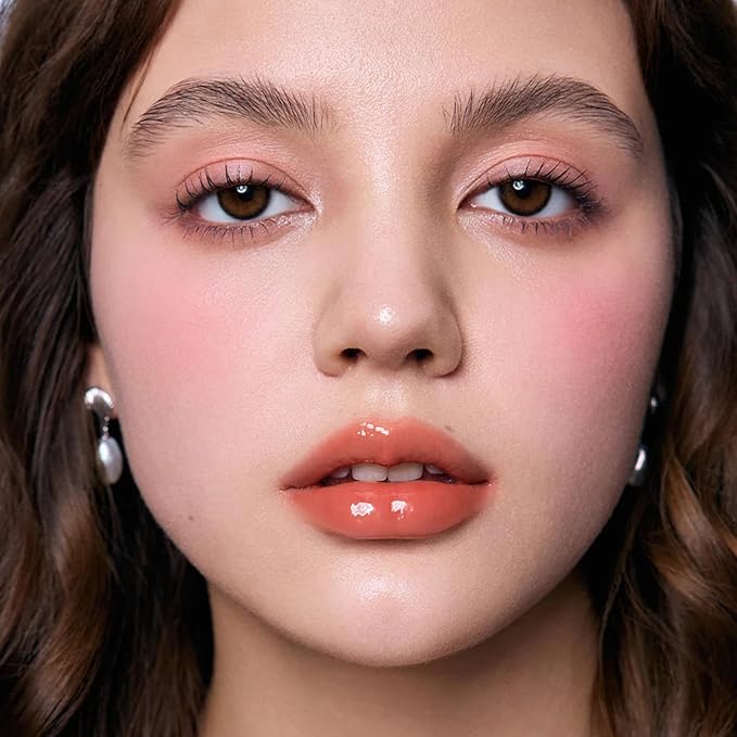 Flower Knows Shell's Jewel Nourishing Lip Glaze,Hydrating Dusty Pink Lip Gloss with Hyaluronic,Moisturizing Plumping Oil,Non-Sticky,0.16 Fl.Oz(P03 Candy Slush)