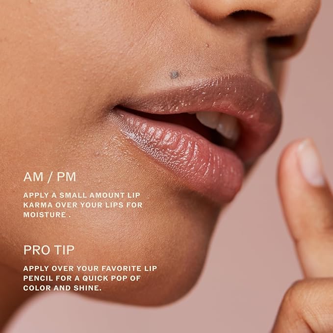 Sahajan Lip Karma Mint | Nourishing Lip Balm with Argan Oil, Castor Oil, Vitamin E | Clean Ayurvedic Hydrating Lip Balm | Softens, Smooths, Soothes Chapped Dry Lips, Lasting Moisture | 0.4 fl oz