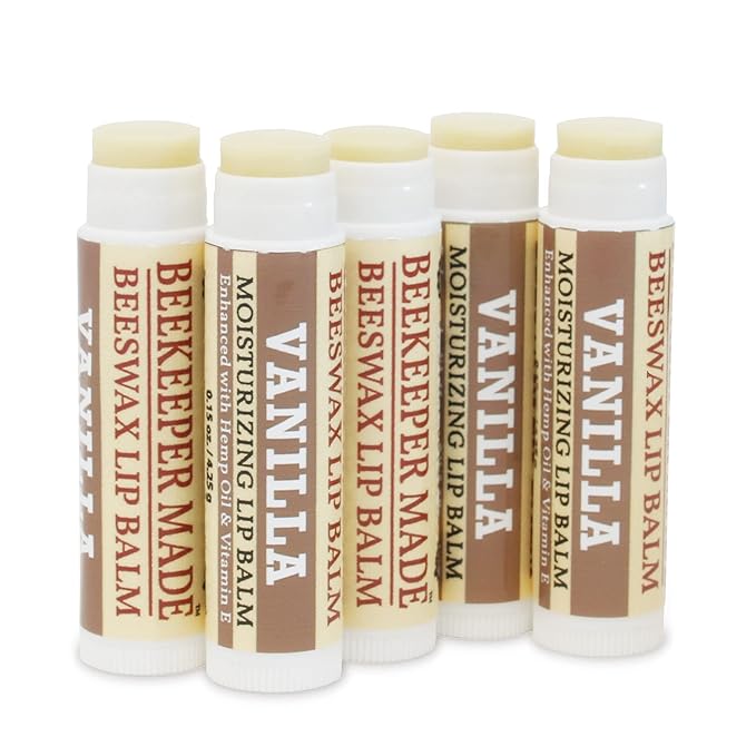 Beeswax Bulk Lip Balm, 40 Count (Vanilla)